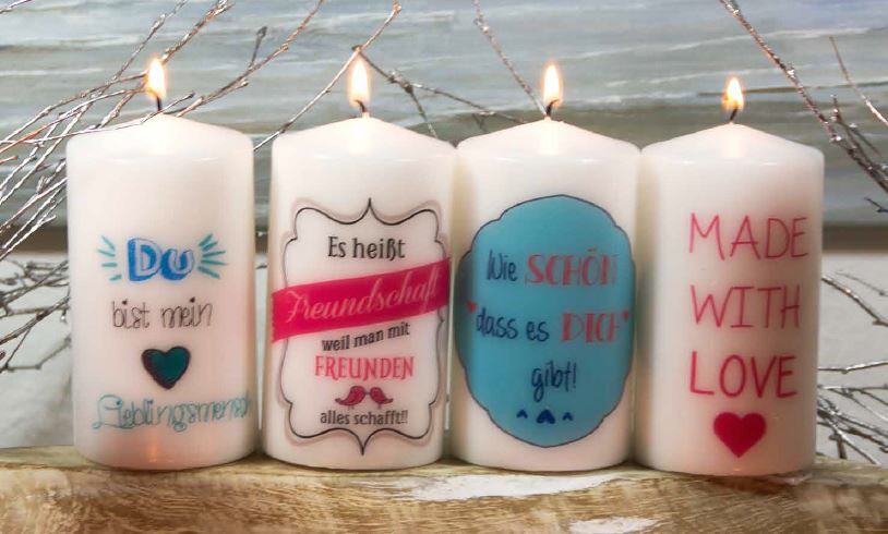 Spruchkerzen - die Kerzen mit passender Botschaft!