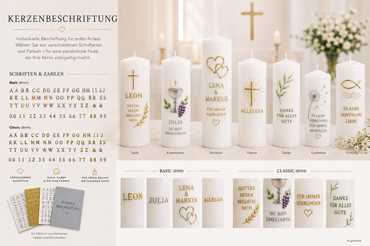 Kerzenbeschriftung